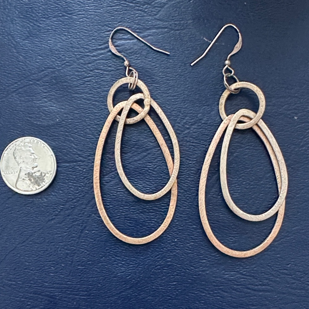 Elegant Gold and Silver Hoop Earrings
